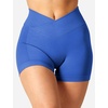 image:imageYEOREO Scrunch Butt Workout Shorts 35  Seamless V Cross Waist Sports Gym for WomenBlue