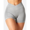 image:imageYEOREO Scrunch Butt Workout Shorts 35  Seamless V Cross Waist Sports Gym for WomenFashion Grey