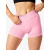 image:imageYEOREO Scrunch Butt Workout Shorts 35  Seamless V Cross Waist Sports Gym for WomenLight Pink