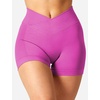 image:imageYEOREO Scrunch Butt Workout Shorts 35  Seamless V Cross Waist Sports Gym for WomenPurple Pink