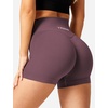 image:imageYEOREO Scrunch Butt Workout Shorts 35  Seamless V Cross Waist Sports Gym for WomenRose