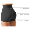 image:imageYEOREO Scrunch Butt Workout Shorts 35  Seamless V Cross Waist Sports Gym for WomenSmoke Grey