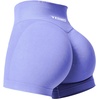 image:imageYEOREO Scrunch Butt Workout Shorts 35  Seamless V Cross Waist Sports Gym for WomenViolet
