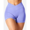 image:imageYEOREO Scrunch Butt Workout Shorts 35  Seamless V Cross Waist Sports Gym for WomenViolet