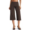 image:imageYEOREO Ease No Front Seam Capris for Women Low Rise VBack Yoga Pants  21 Inseam Straight Leg Glute Contouring Relaxed BelowKnee Fit No Camel Toe Workout and LoungeCoffee