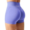 image:imageYEOREO Scrunch Butt Workout Shorts 35  Seamless V Cross Waist Sports Gym for WomenViolet