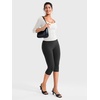 image:imageYEOREO Ease Womens 34 Sleeve Tops Workout Yoga Shirts  Double Lined Scoop Neck Slim Fit Soft Breathable Gym RunningWhite