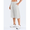 image:imageYEOREO Ease Women Wide Leg Capri Pants with Pockets Low Rise Sweatpants  17 Inseam Loose Fit Adjustable Drawstring Elastic Waistband CasualSlate Gray