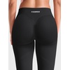 image:imageYEOREO CoreFlex Low Rise Butt Lifting Capri Leggings 16 Seamless Pants  No Front Seam Workout Gym Cropped Yoga Pants Scrunch Booty Impact for WomenBlack