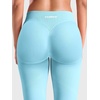 image:imageYEOREO CoreFlex Low Rise Butt Lifting Capri Leggings 16 Seamless Pants  No Front Seam Workout Gym Cropped Yoga Pants Scrunch Booty Impact for WomenBlue Topaz