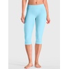 image:imageYEOREO CoreFlex Low Rise Butt Lifting Capri Leggings 16 Seamless Pants  No Front Seam Workout Gym Cropped Yoga Pants Scrunch Booty Impact for WomenBlue Topaz