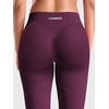image:imageYEOREO CoreFlex Low Rise Butt Lifting Capri Leggings 16 Seamless Pants  No Front Seam Workout Gym Cropped Yoga Pants Scrunch Booty Impact for WomenBronze Plum