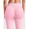 image:imageYEOREO CoreFlex Low Rise Butt Lifting Capri Leggings 16 Seamless Pants  No Front Seam Workout Gym Cropped Yoga Pants Scrunch Booty Impact for WomenInfant Pink