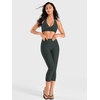 image:imageYEOREO Ease Capri Leggings for Women 21 No Front Seam Yoga PantsAsphalt Green