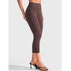 image:imageYEOREO Ease Capri Leggings for Women 21 No Front Seam Yoga PantsChocolate