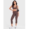 image:imageYEOREO Ease Capri Leggings for Women 21 No Front Seam Yoga PantsChocolate