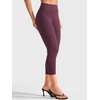 image:imageYEOREO Ease Capri Leggings for Women 21 No Front Seam Yoga PantsFig Purple