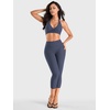 image:imageYEOREO Ease Capri Leggings for Women 21 No Front Seam Yoga PantsNavy Blue