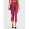 image:imageYEOREO Ease Capri Leggings for Women 21 No Front Seam Yoga PantsRuby Red