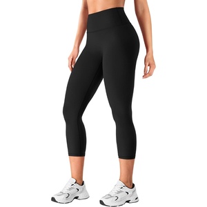 image:imageYEOREO Ease Capri Leggings for Women 21 No Front Seam Yoga PantsBlack