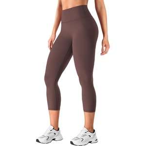 image:imageYEOREO Ease Capri Leggings for Women 21 No Front Seam Yoga PantsChocolate