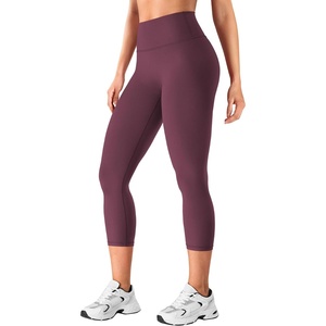 image:imageYEOREO Ease Capri Leggings for Women 21 No Front Seam Yoga PantsFig Purple