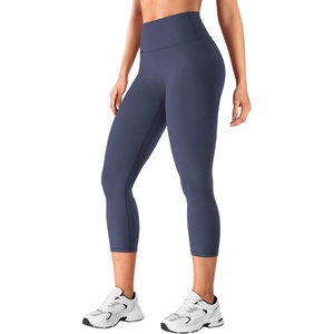 image:imageYEOREO Ease Capri Leggings for Women 21 No Front Seam Yoga PantsNavy Blue
