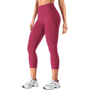 image:imageYEOREO Ease Capri Leggings for Women 21 No Front Seam Yoga PantsRuby Red