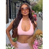 image:imageYEOREO CoreFlex U Neck Workout Sports BraBaby Pink