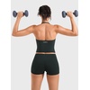 image:imageYEOREO CoreFlex Womens Strappy Halter Tops with Pads Backless Tank Top CamiAsphalt Green