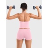 image:imageYEOREO CoreFlex Womens Strappy Halter Tops with Pads Backless Tank Top CamiInfant Pink