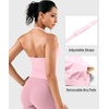 image:imageYEOREO CoreFlex Womens Strappy Halter Tops with Pads Backless Tank Top CamiInfant Pink