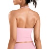 image:imageYEOREO CoreFlex Womens Strappy Halter Tops with Pads Backless Tank Top CamiInfant Pink