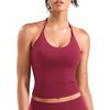 image:imageYEOREO CoreFlex Womens Strappy Halter Tops with Pads Backless Tank Top CamiRuby Red