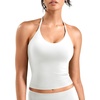 image:imageYEOREO CoreFlex Womens Strappy Halter Tops with Pads Backless Tank Top CamiWhite