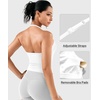 image:imageYEOREO CoreFlex Womens Strappy Halter Tops with Pads Backless Tank Top CamiWhite