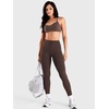 image:imageYEOREO CoreFlex Women Hidden Scrunch Workout Leggings with Pockets 25Chocolate